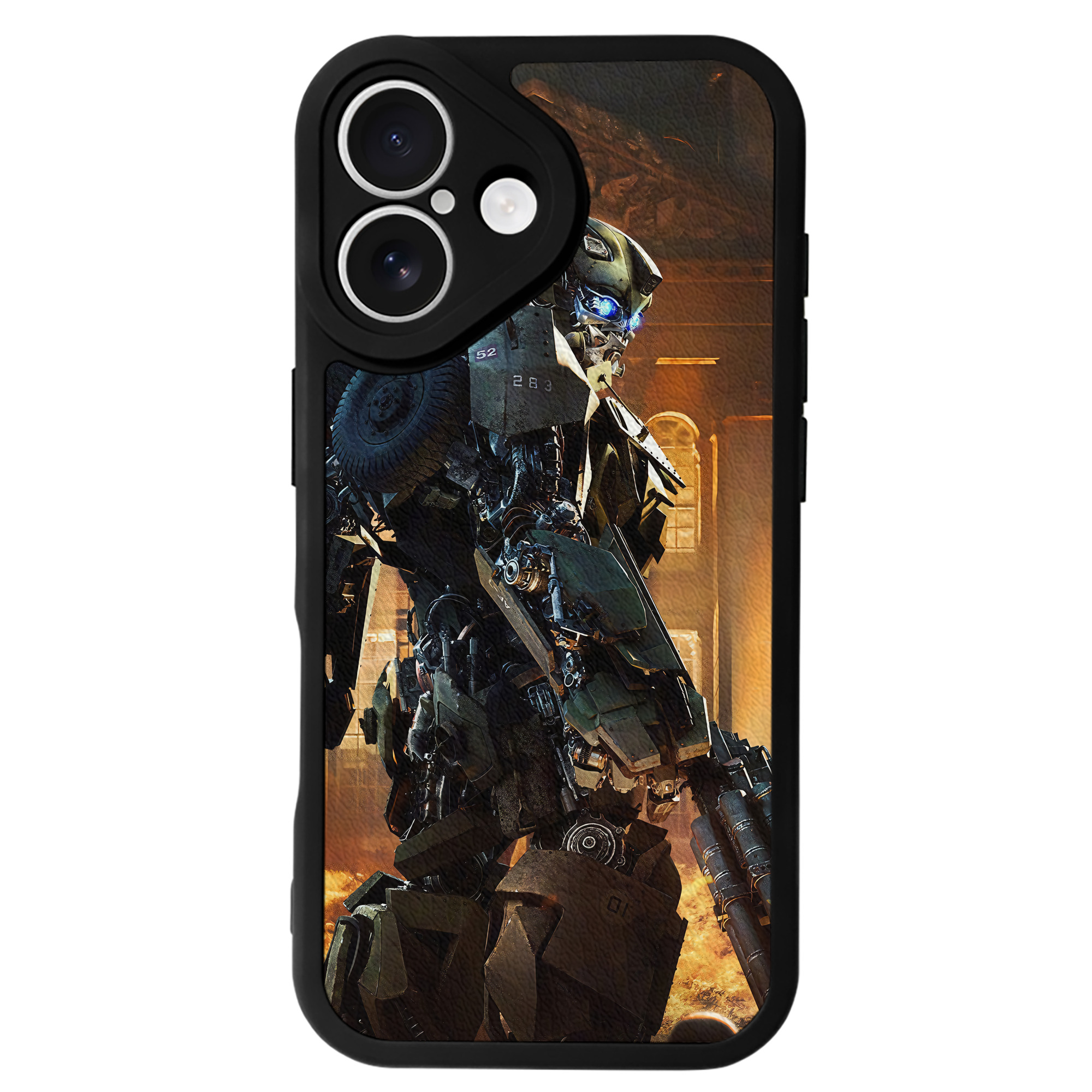 （画像用） Transformers トランスフォーマー 【iPhone 16シリーズ対応】シリコンスマホケース（レザー調） 材質：シリコン